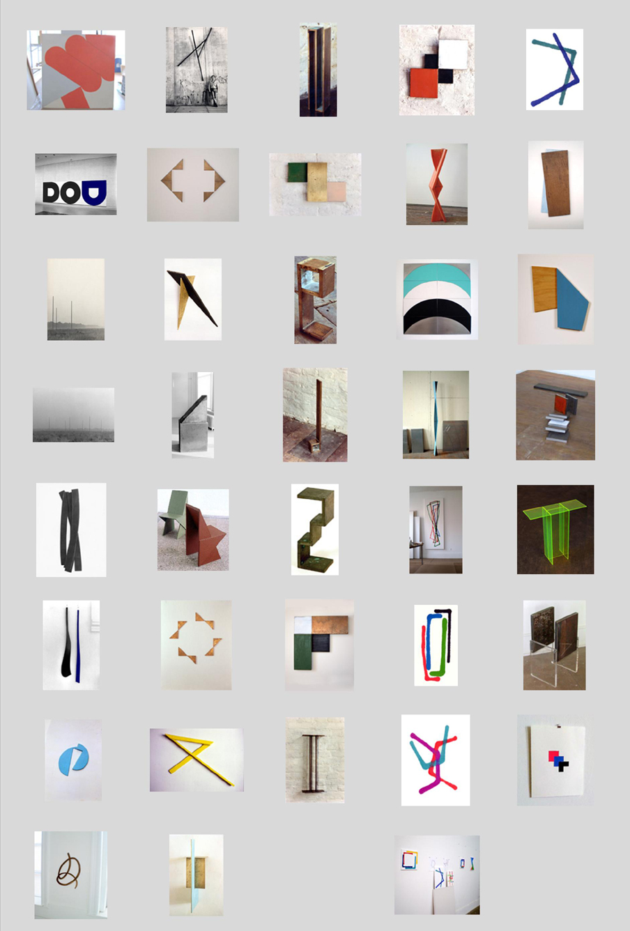 This page shows thumbnail images of paintings, drawings and sculptures by artist Sjak Marks created between 1967 and 2009.  Each thumbnail has a link to a larger image and more information.
