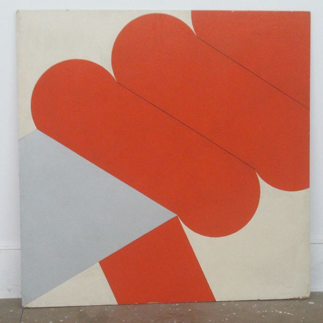 This is an image of an abstract oil painting by Sjak Marks created in Krefeld Germany in 1967.  