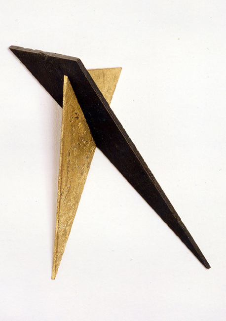 Pictured here is Vice-Virtue a cast bronze wall relief done by the artist in New York in 1984.