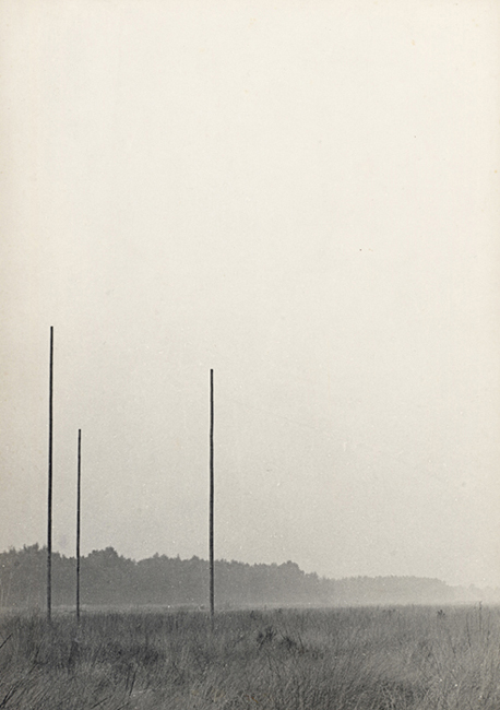 This is an image of a large scale specific site outdoor sculpture installation by Sjak Marks.